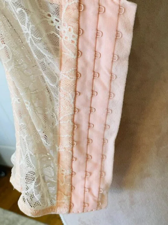 Victorias Secret Y2k Angels Corset Pink Lace Bustier Coquette Fairycore Top 36C - Picture 9 of 14